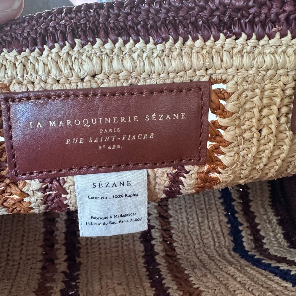 Sézane Carla pouch in Multicoloured Stripes ~ NWT! - Picture 4 of 5